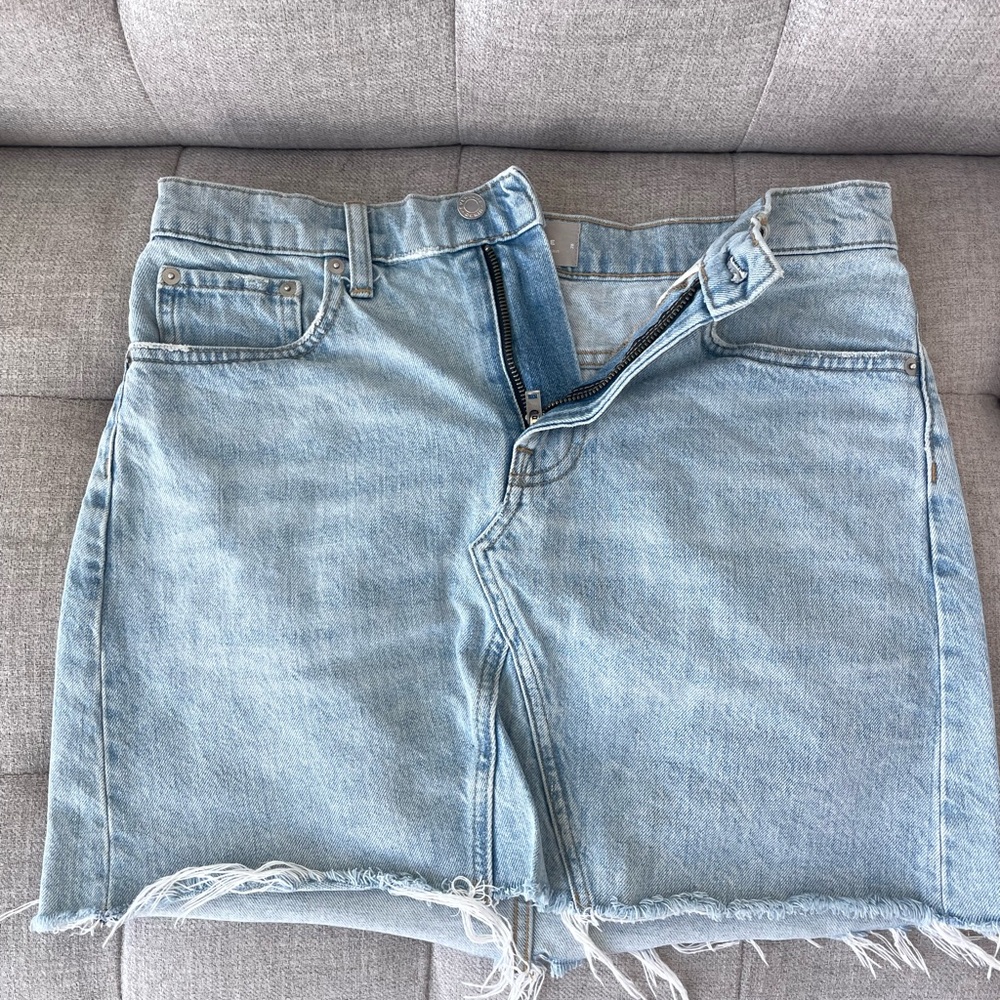 Everlane Blue Denim skirt